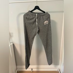 Roots salt and pepper boyfriend sweatpants